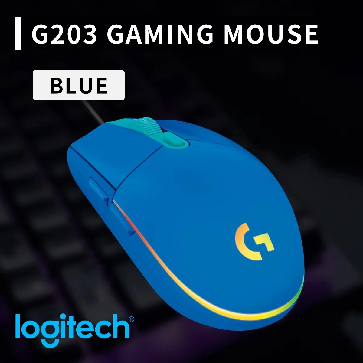 Gaming Keyboard Nearby - Rato de jogos com fio Logitech