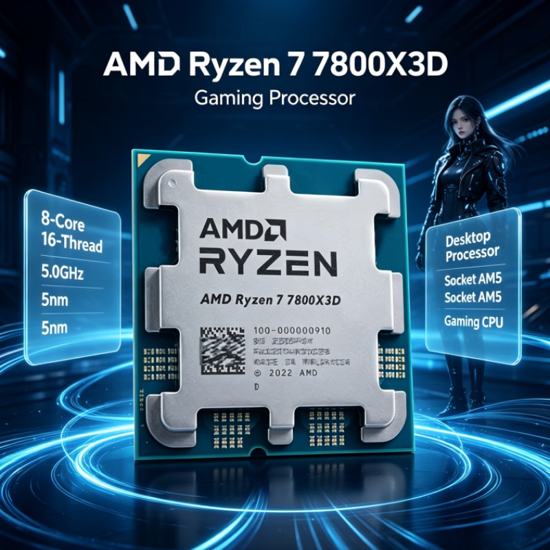 Amd Cpu Ryzen 7 - Processador AMD Ryzen 7 7800X3D para