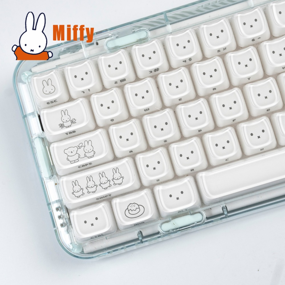 Teclas Kawaii Miffy: Keycaps d - Gaming Keyboard Nearby avaliação e preço