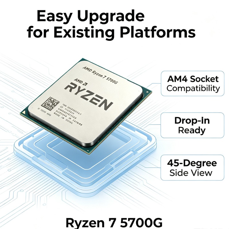 Processador AMD Ryzen 7 5700G  - Amd Cpu Ryzen 7 avaliação e preço