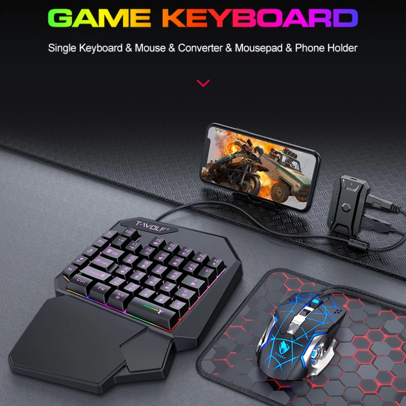 T-WOLF tf900 conjunto de trono - Gaming Keyboard Mini avaliação e preço