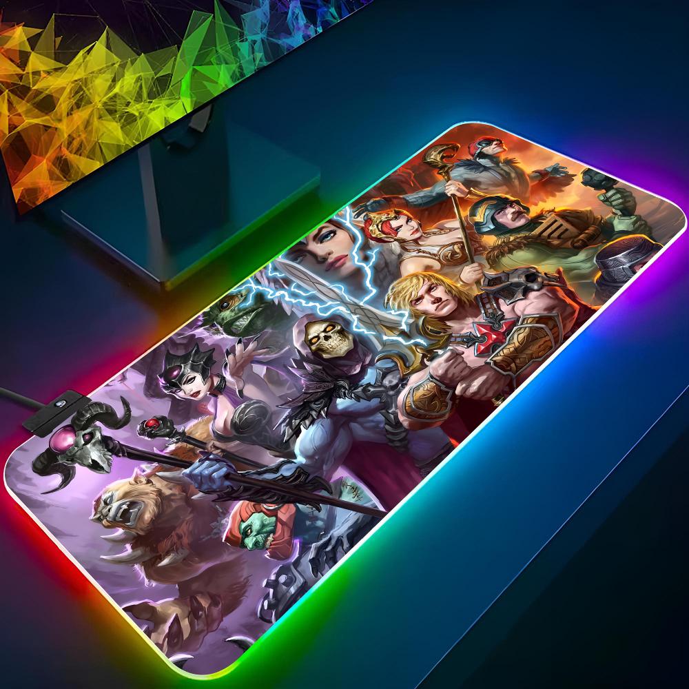Mouse Pad Gamer RGB He-Man Mas - Gaming Keyboard No Rgb avaliação e preço
