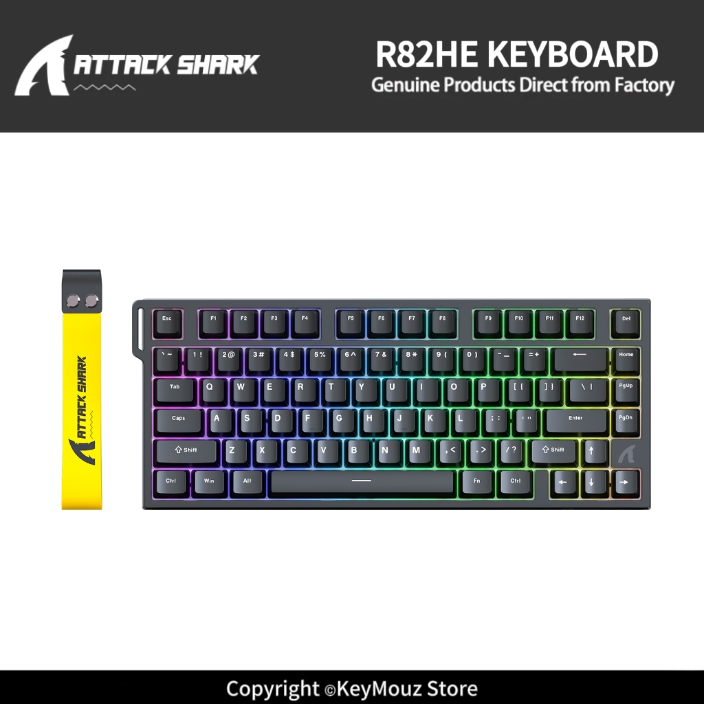 Teclado Mecânico com Fio ATTAC - Gaming Keyboard Hot Swappable avaliação e preço