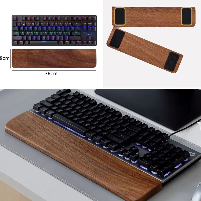 Teclado de madeira maciça desc - Gaming Keyboard Nearby avaliação e preço