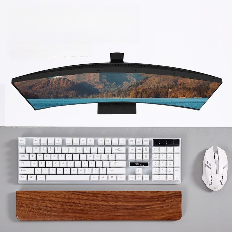 Teclado de madeira maciça desc - Gaming Keyboard Nearby avaliação e preço