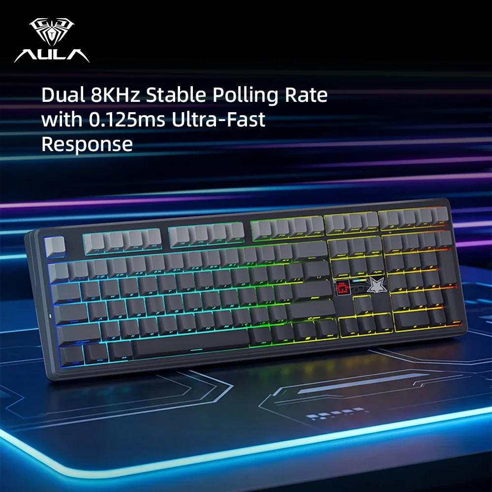 Teclado Mecânico AULA F108 Pro - Gaming Keyboard Hot Swappable avaliação e preço