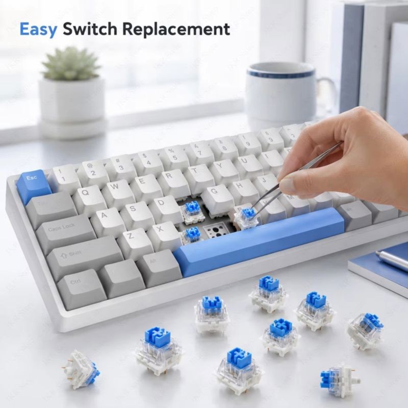 DT21 100 Peças de Interruptore - Keyboard Gaming Blue Switch avaliação e preço